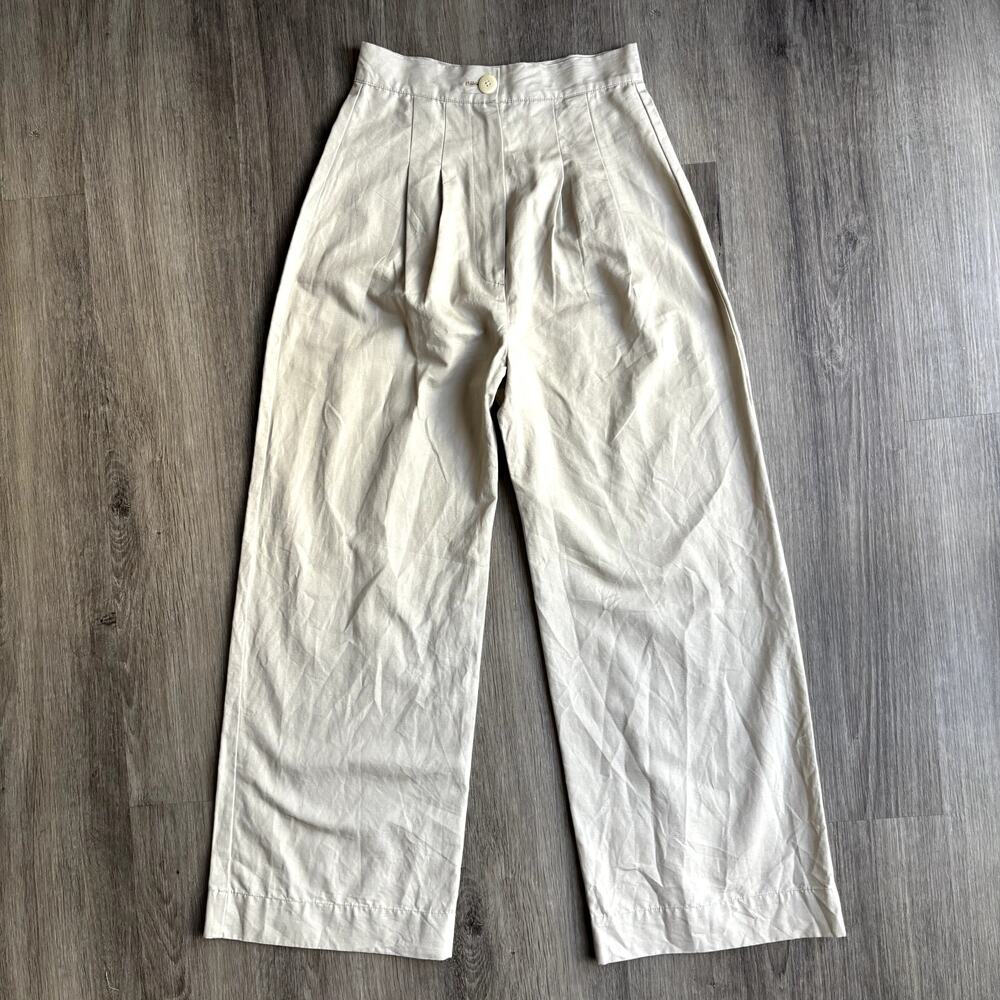Ilana Kohn Cream Wide-Leg Trousers